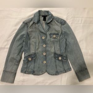 Denim Jacket for women size S, color blue brand The Limited.